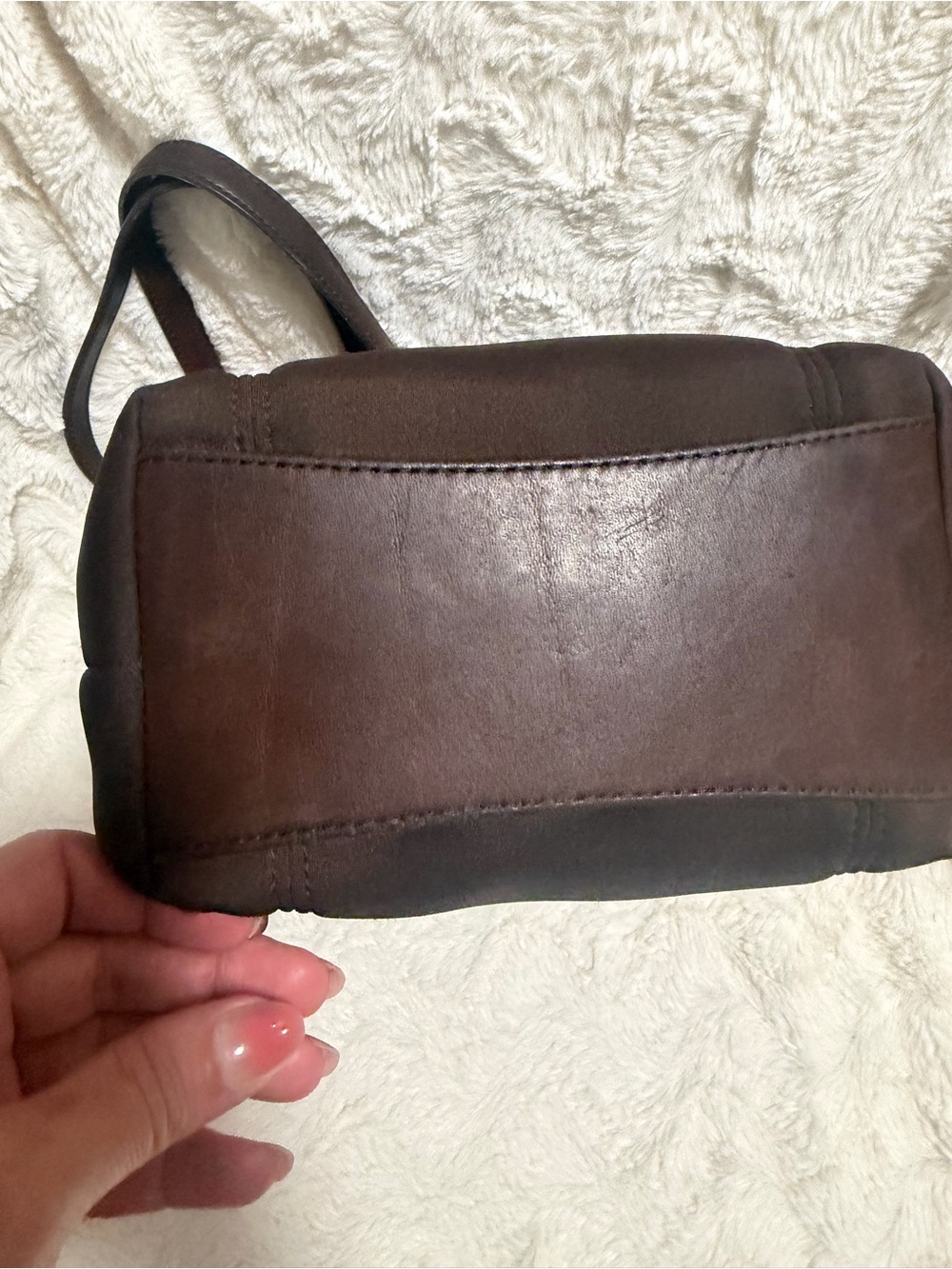 🤎Vintage Y2K Coach chocolate mini tote! - Picture 6 of 13